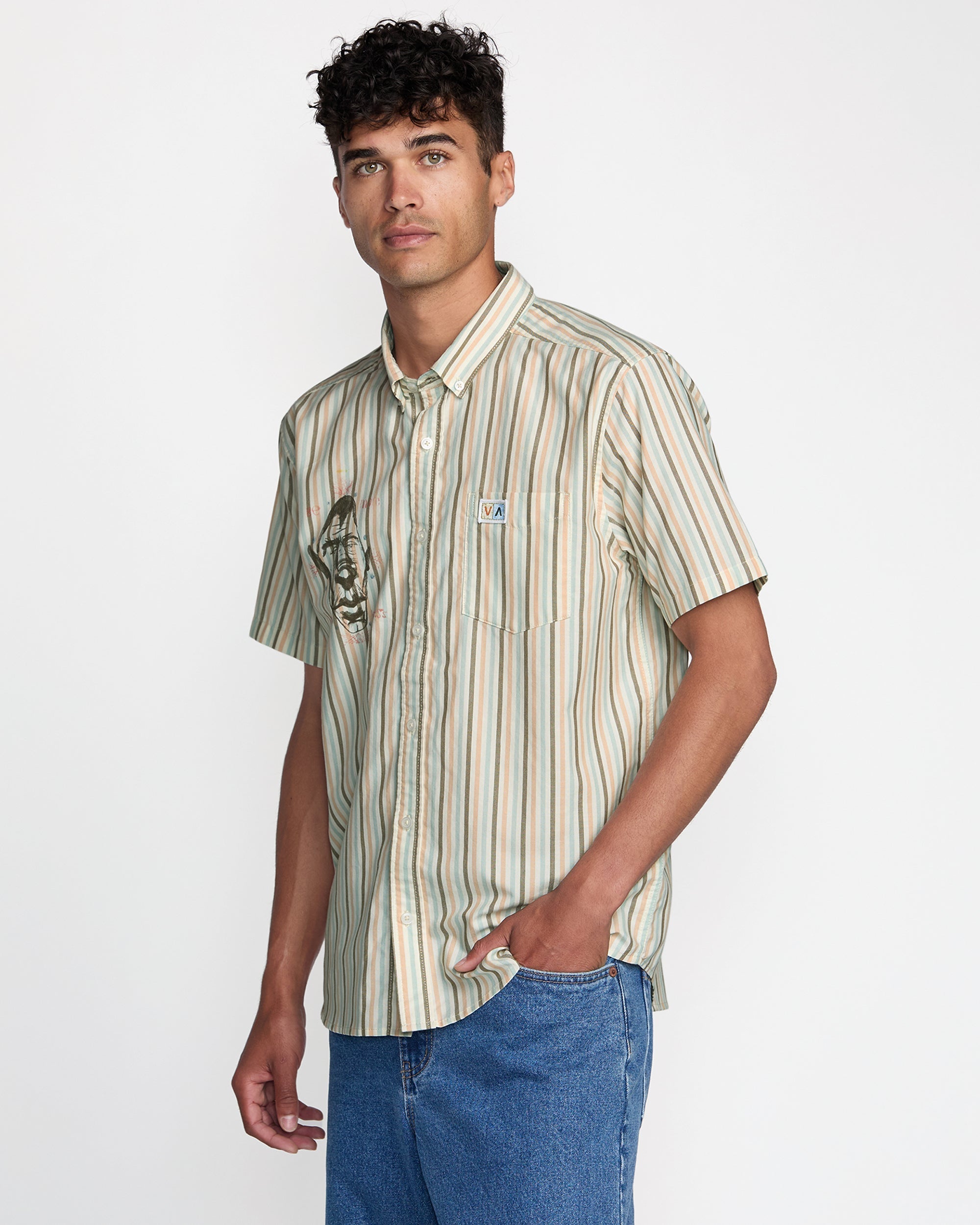 Jacobs Archive Stripe Short Sleeve Shirt - Multi Stripe