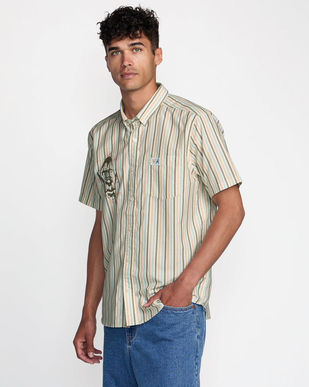 Jacobs Archive Stripe Short Sleeve Shirt - Multi Stripe