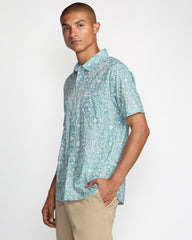 Jacobs Archive Print Short Sleeve Shirt - Blue Haze