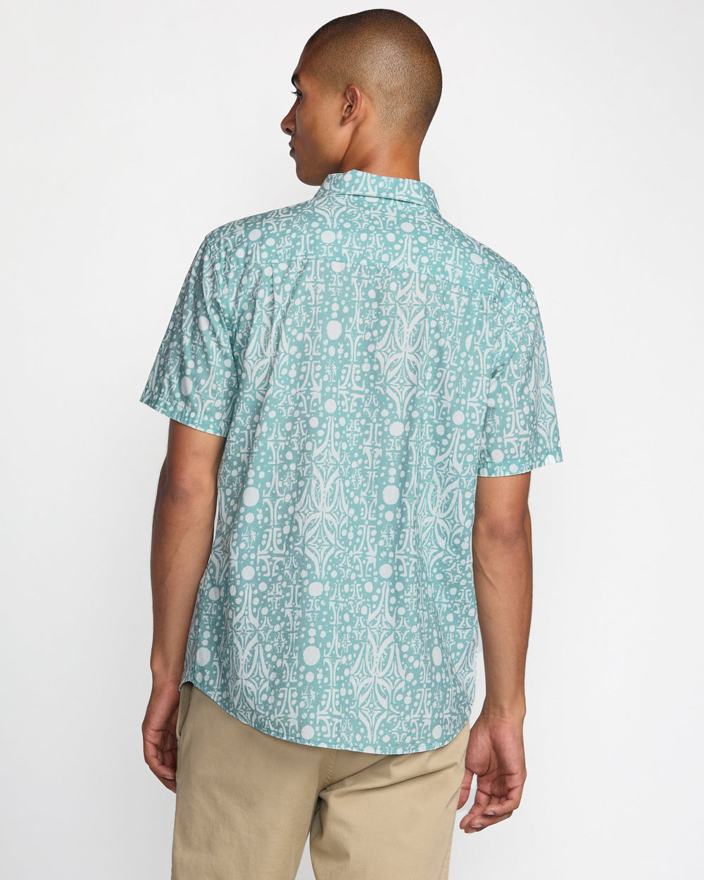 Jacobs Archive Print Short Sleeve Shirt - Blue Haze