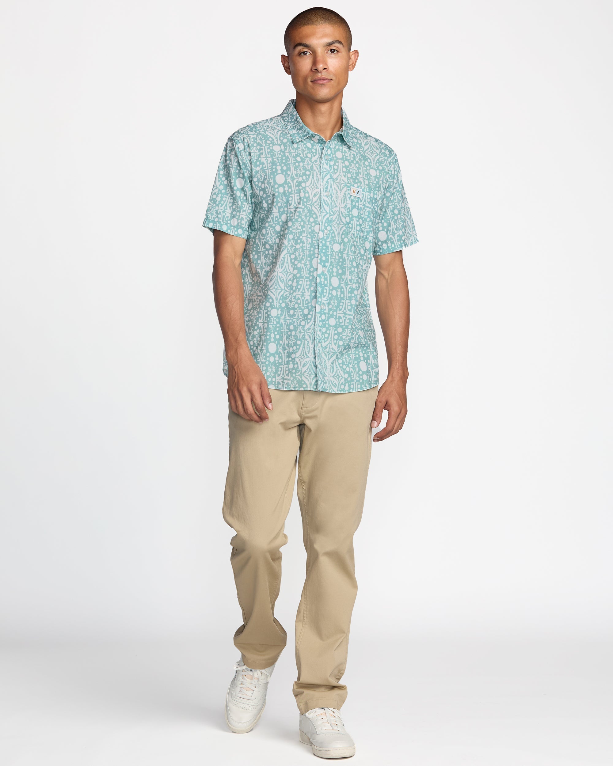 Jacobs Archive Print Short Sleeve Shirt - Blue Haze