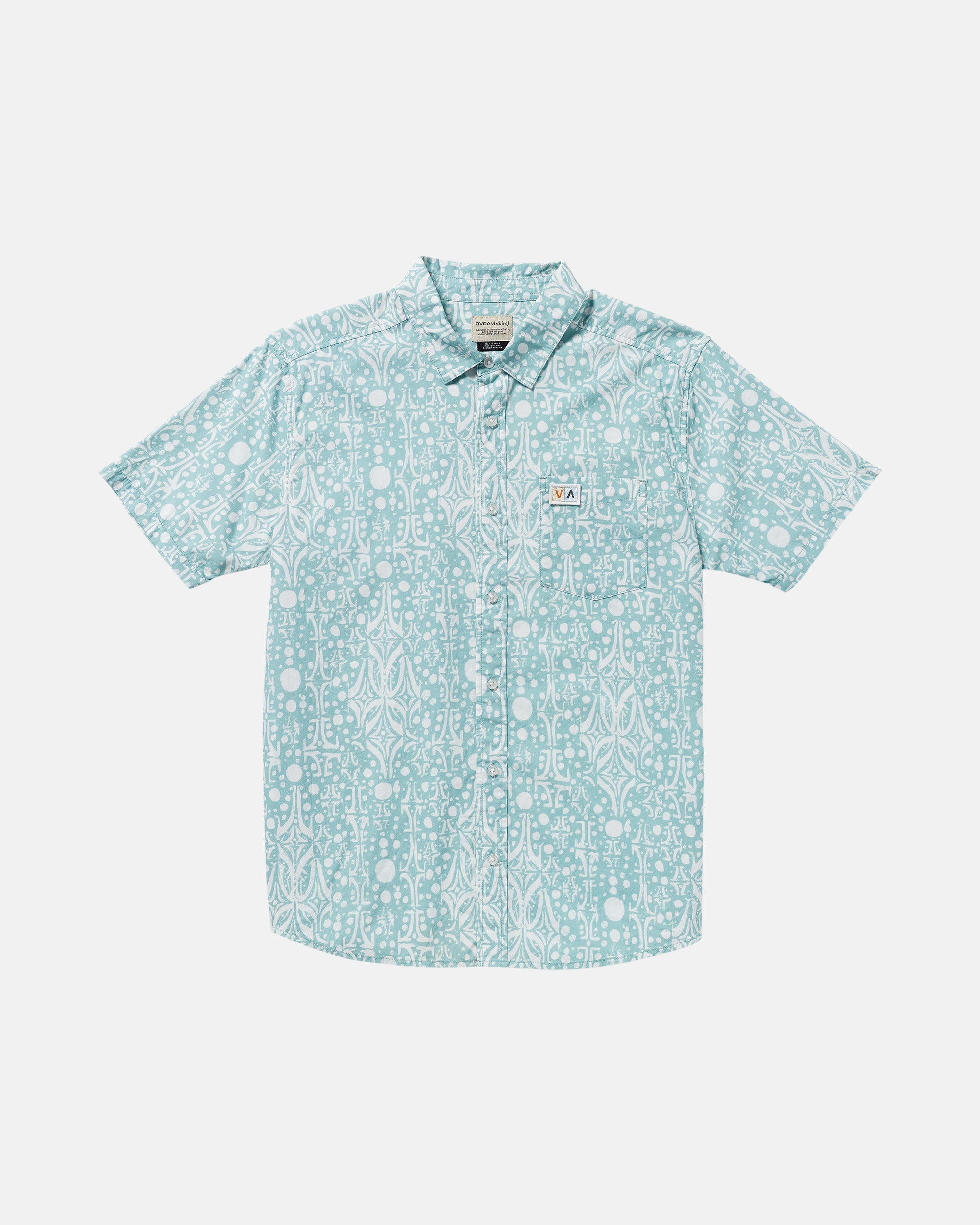 Jacobs Archive Print Short Sleeve Shirt - Blue Haze