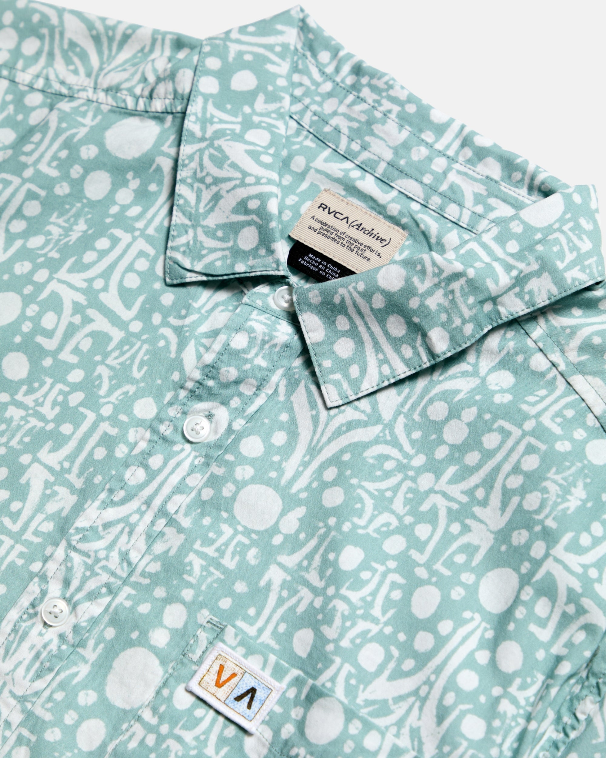 Jacobs Archive Print Short Sleeve Shirt - Blue Haze