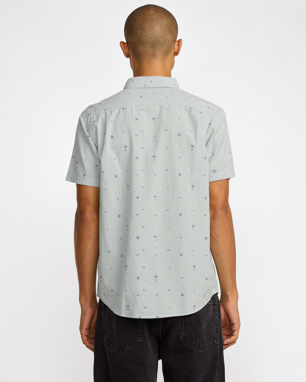 Exotica Seersucker Short Sleeve Shirt - Green Tea