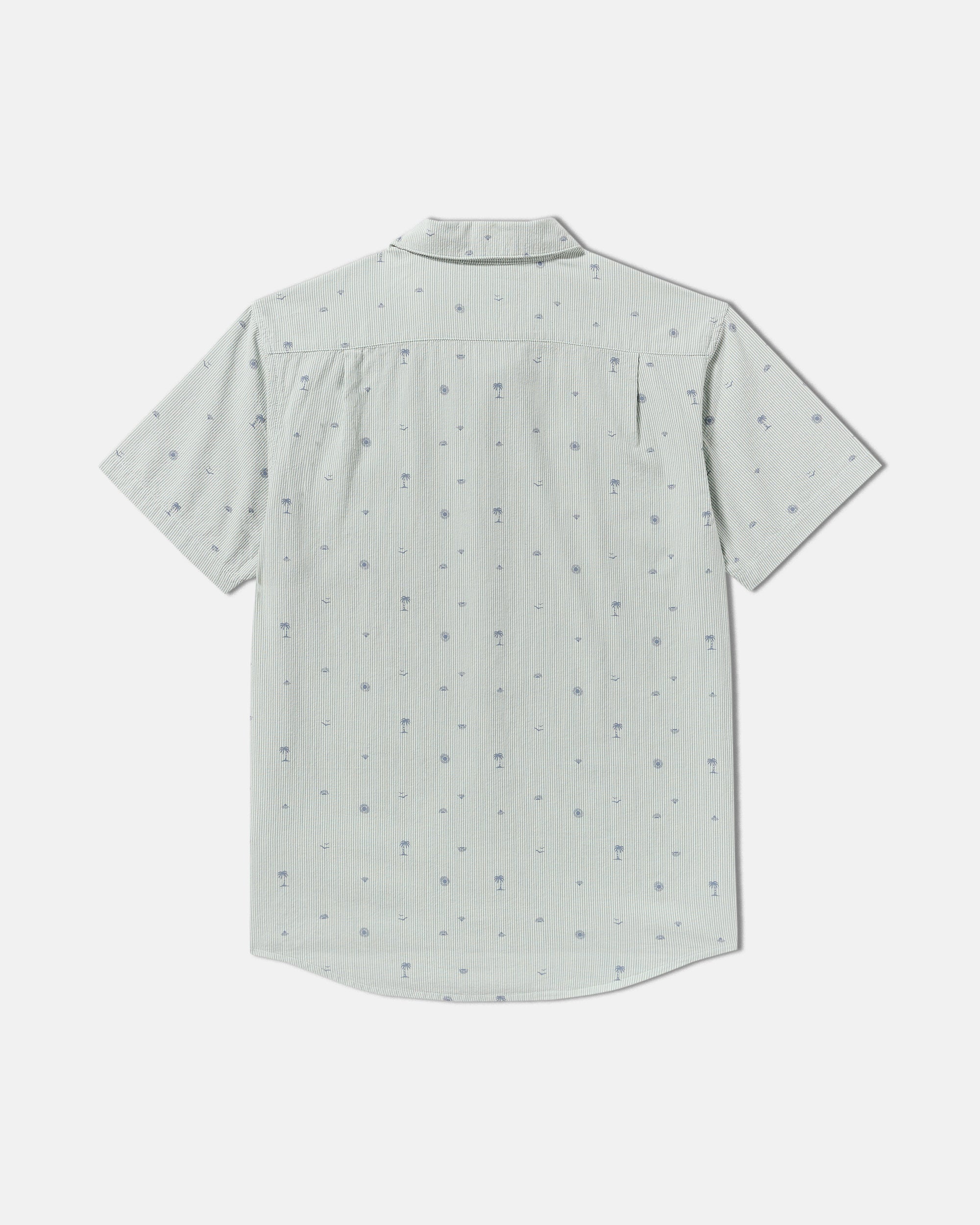 Exotica Seersucker Short Sleeve Shirt - Green Tea