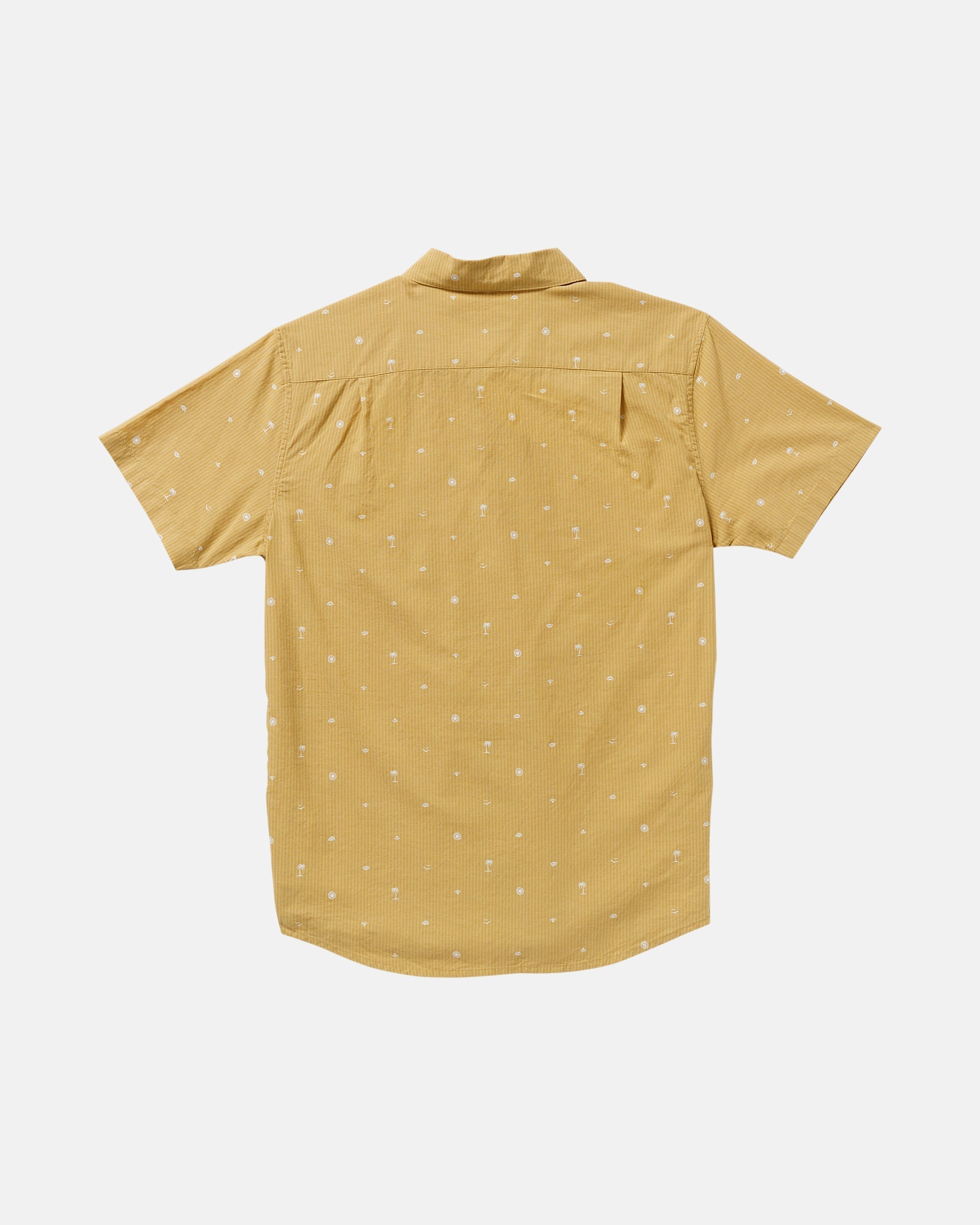 Exotica Seersucker Short Sleeve Shirt - Ochre