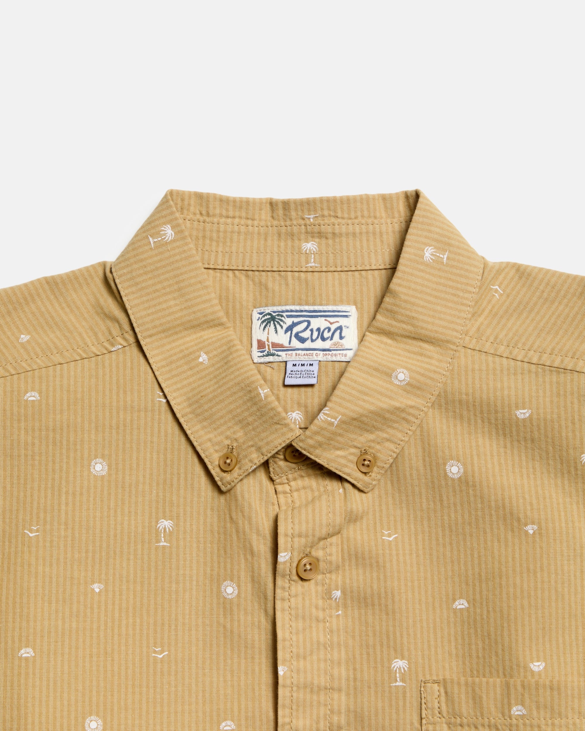 Exotica Seersucker Short Sleeve Shirt - Ochre