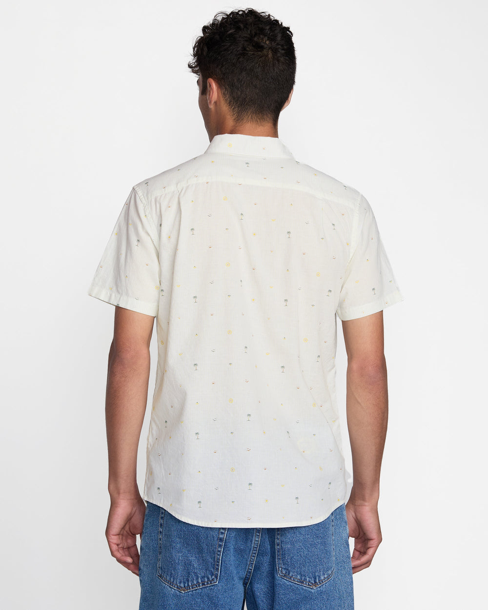 Exotica Seersucker Short Sleeve Shirt - White