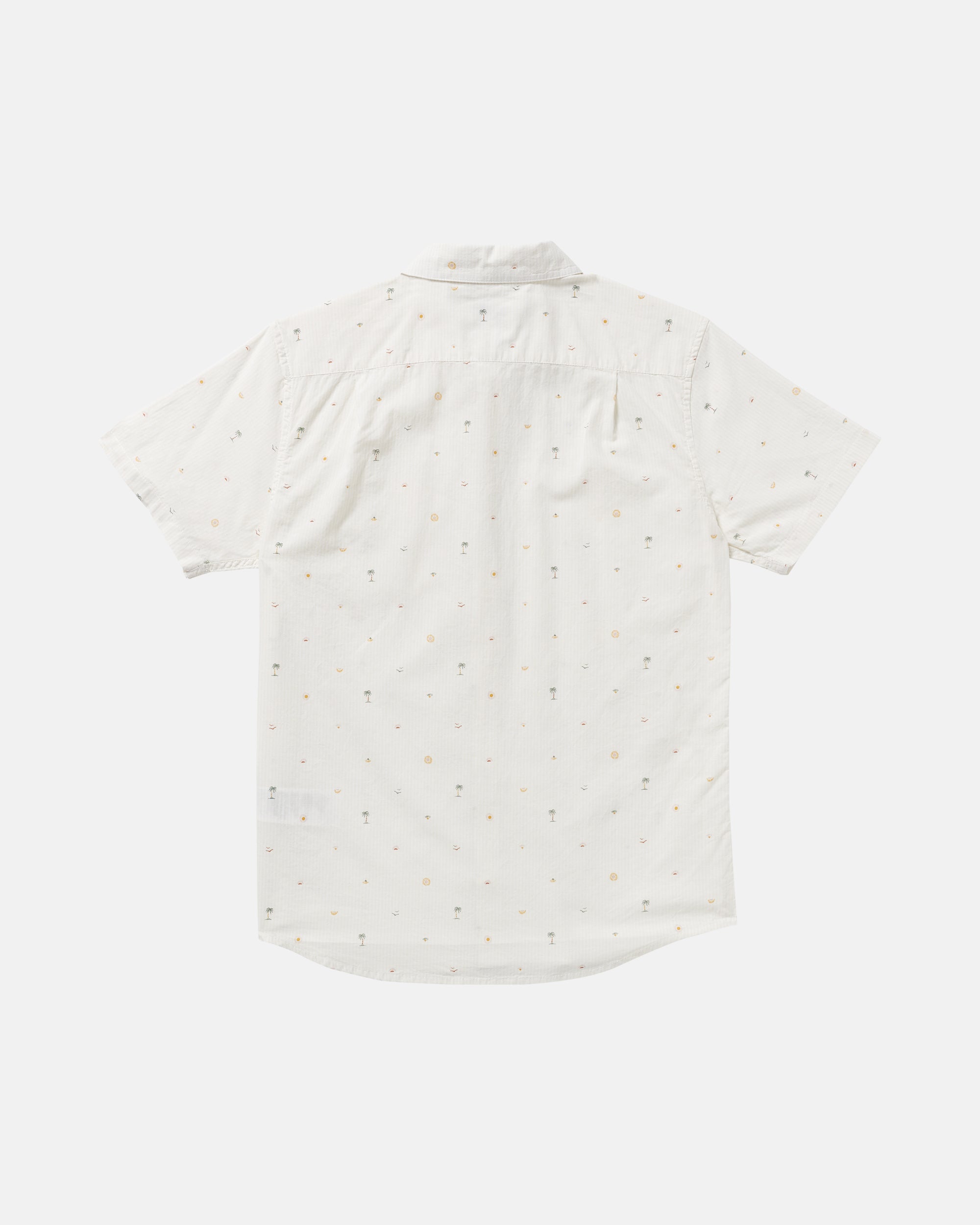 Exotica Seersucker Short Sleeve Shirt - White