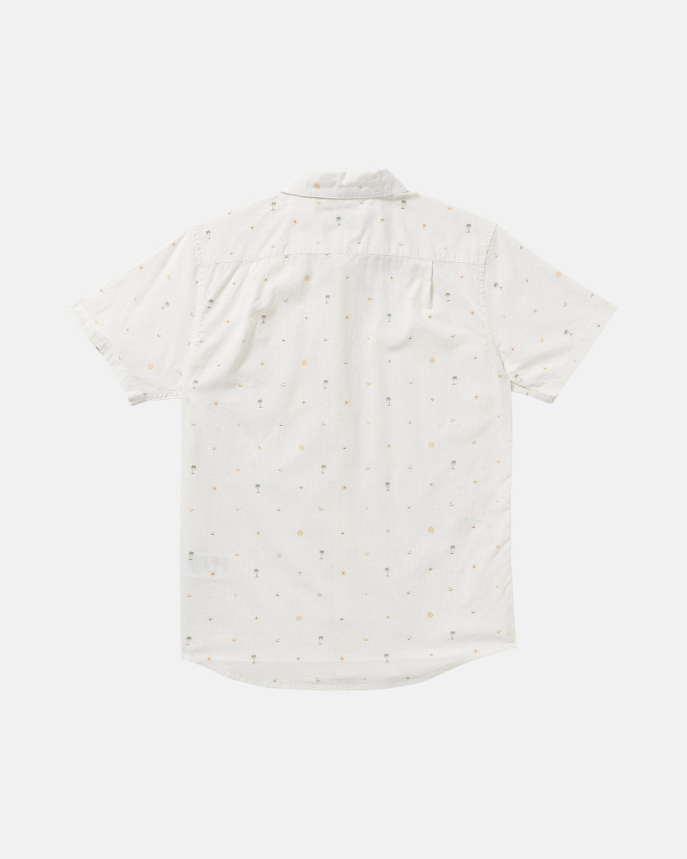 Exotica Seersucker Short Sleeve Shirt - White
