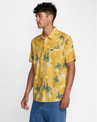 Sunsets Short Sleeve Shirt - Saffron