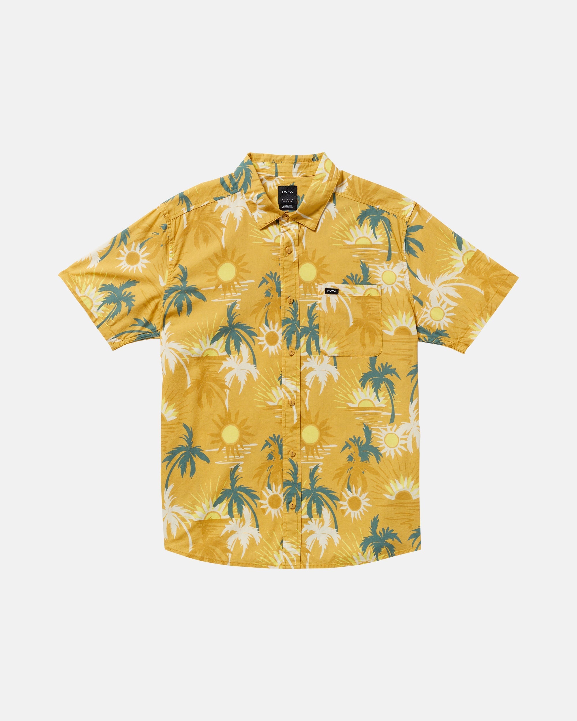 Sunsets Short Sleeve Shirt - Saffron