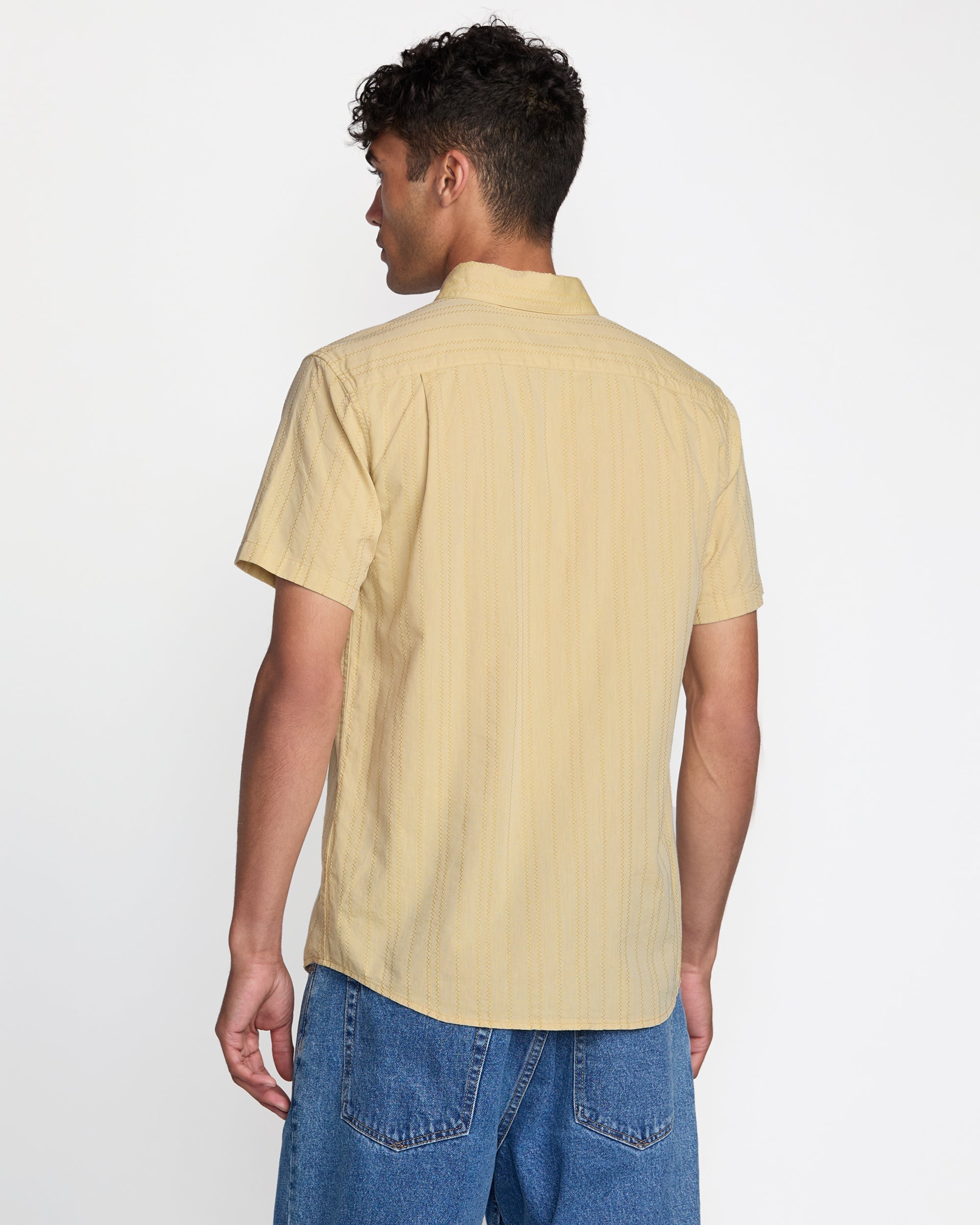 That'll Do Stripe Short Sleeve Shirt - Natural