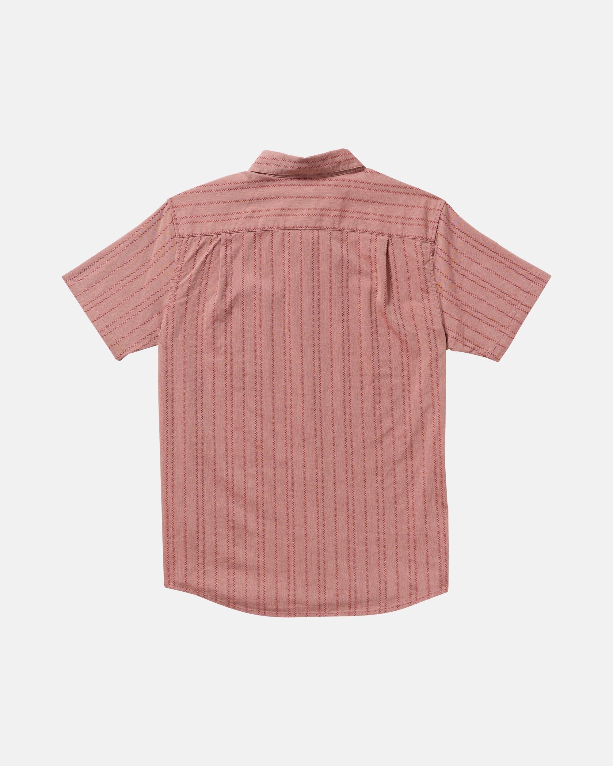 That'll Do Stripe Short Sleeve Shirt - Pale Mauve