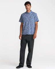 Breezy Short Sleeve Shirt - Vintage Blue