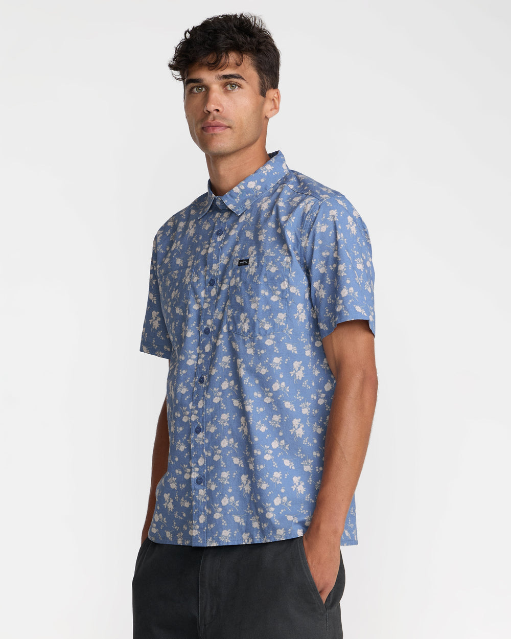 Breezy Short Sleeve Shirt - Vintage Blue