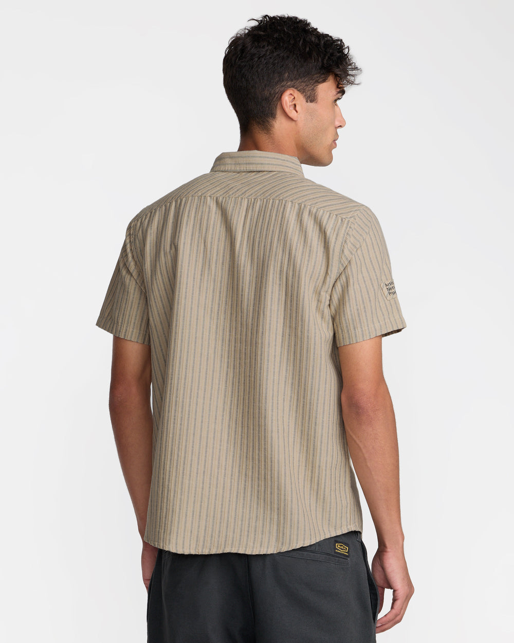 Archive Stripe Short Sleeve Shirt - Light Khaki