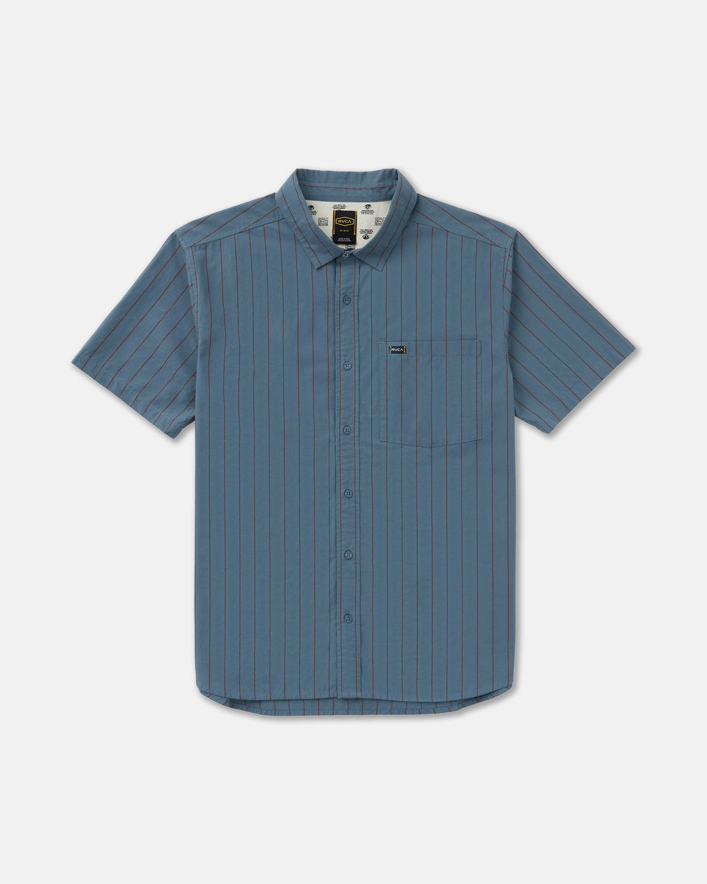 Dayshift Workwear Stripe Short Sleeve Shirt - Vintage Navy