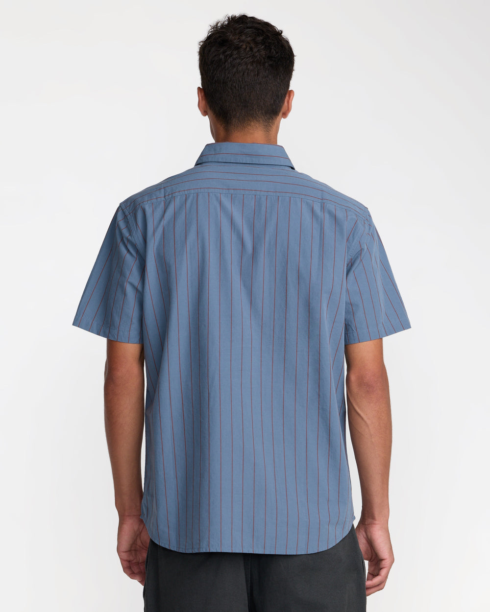 Dayshift Workwear Stripe Short Sleeve Shirt - Vintage Navy
