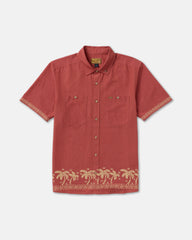 Talum Short Sleeve Shirt - Dusty Red