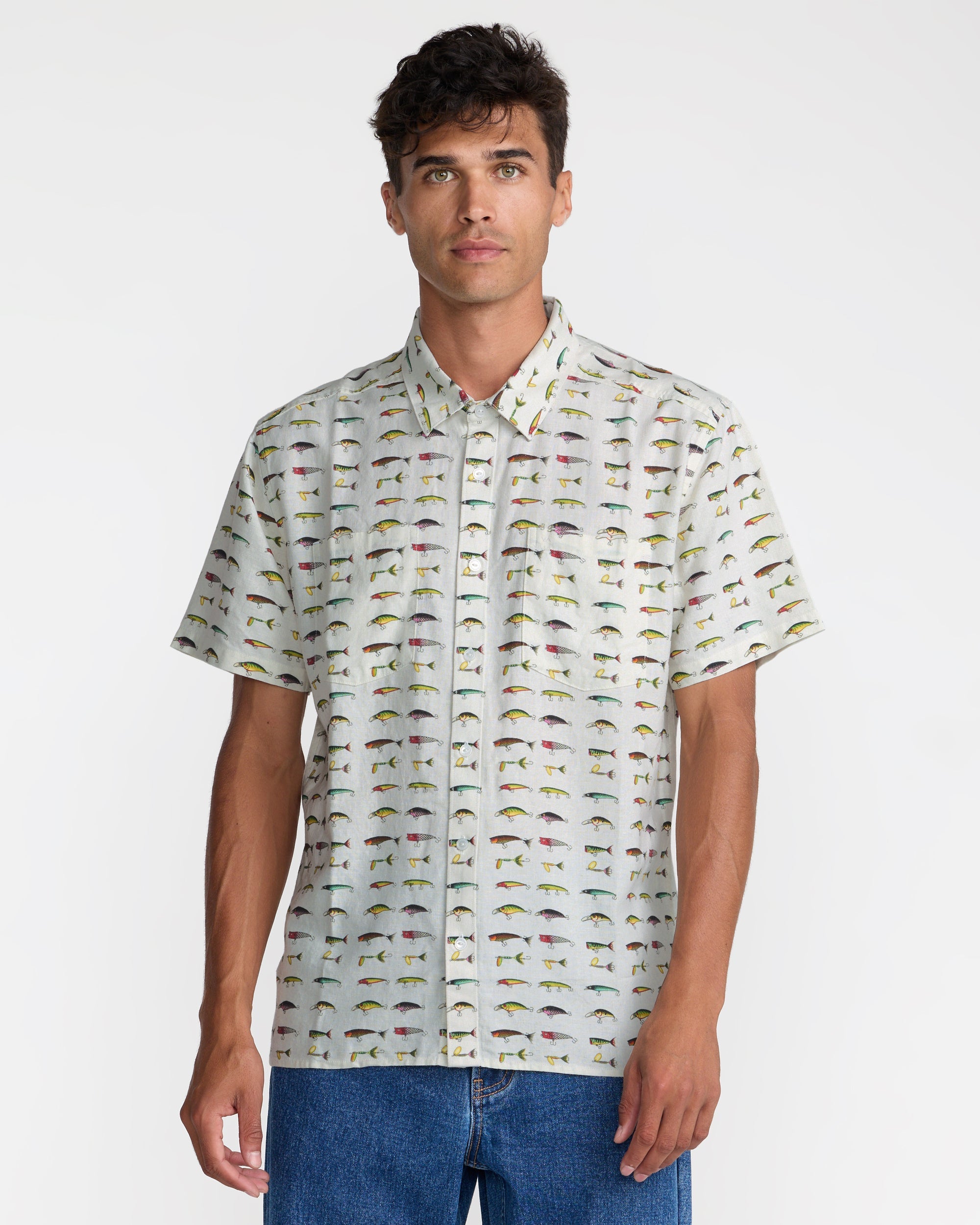 Tackle Shop Short Sleeve Shirt - Wheat