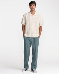 VAcancy Plaid Short Sleeve Shirt - Ceramic