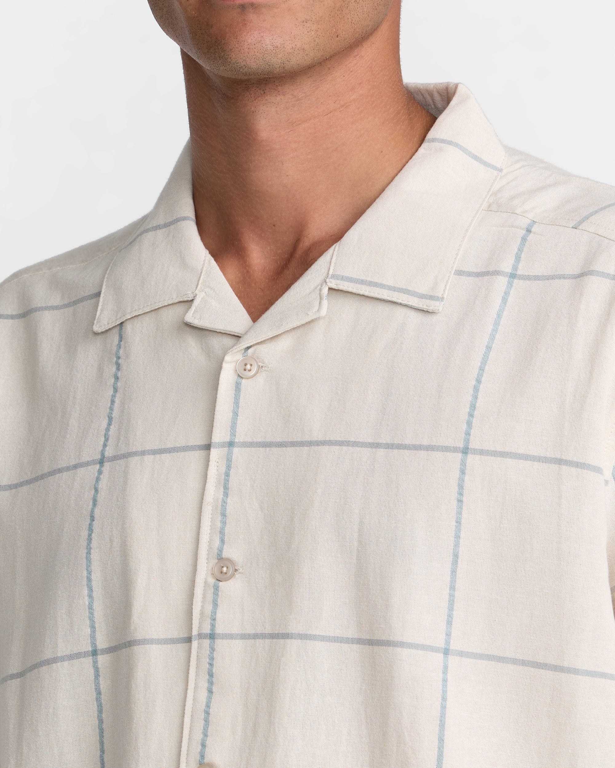 VAcancy Plaid Short Sleeve Shirt - Ceramic