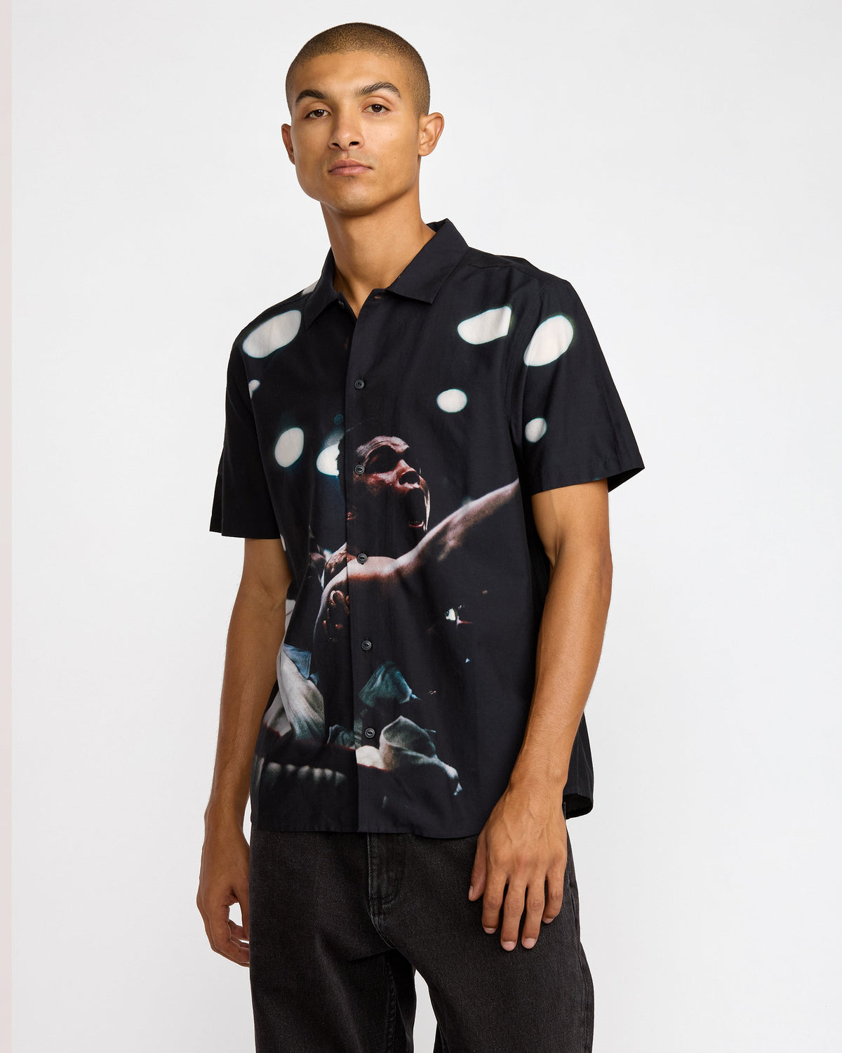 VA X Ali Rumble Short Sleeve Shirt - RVCA Black
