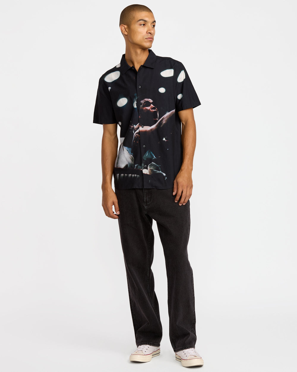 VA X Ali Rumble Short Sleeve Shirt - RVCA Black