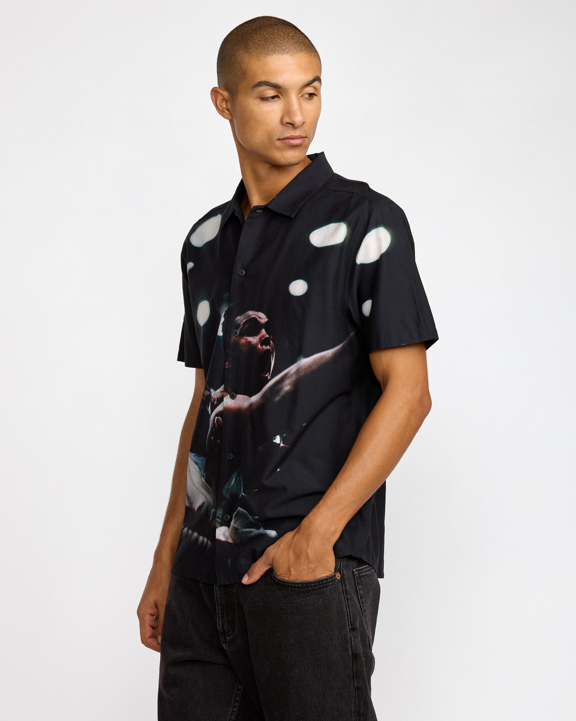 VA X Ali Rumble Short Sleeve Shirt - RVCA Black