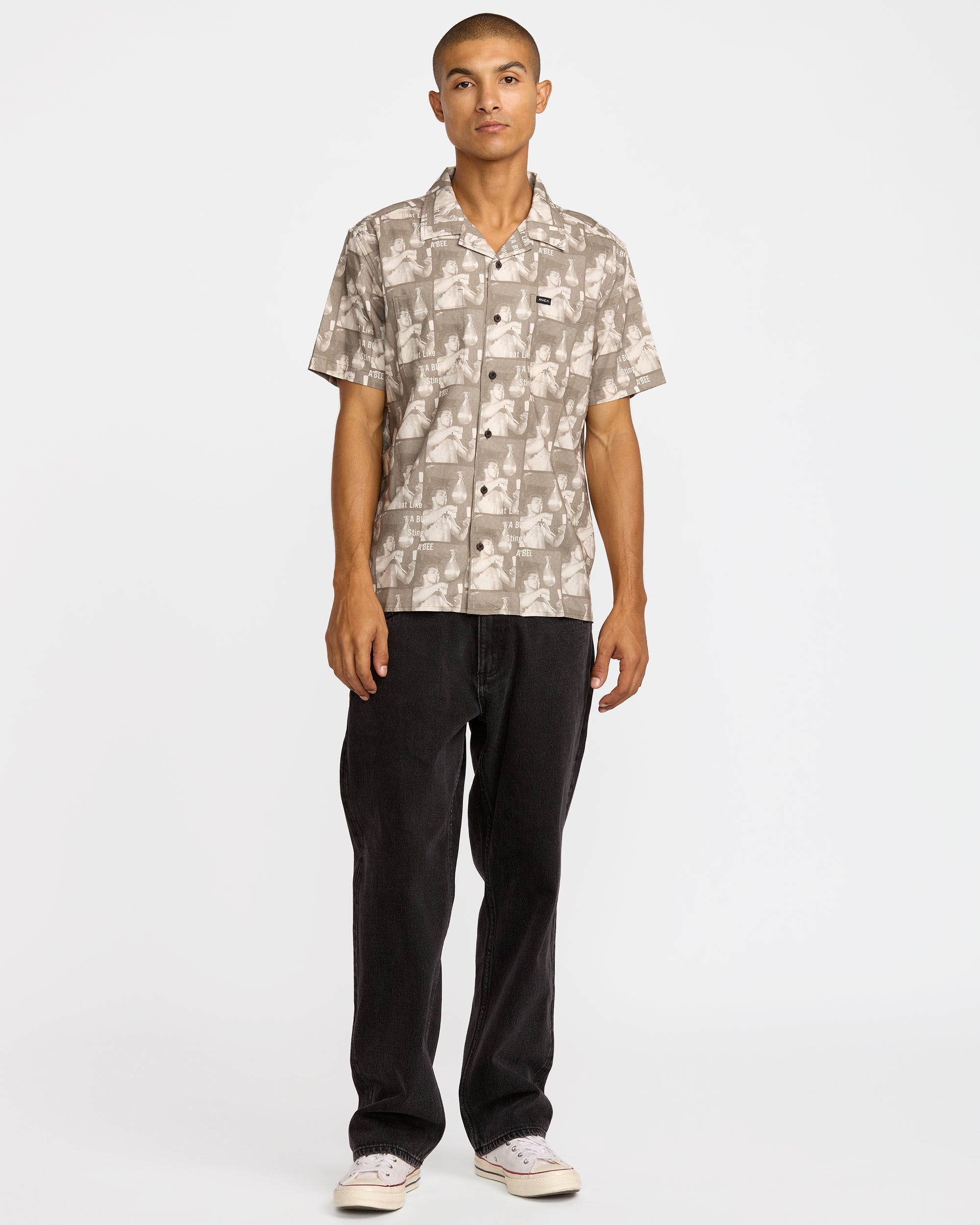 VA X Ali Float Sting Short Sleeve Shirt - Mushroom