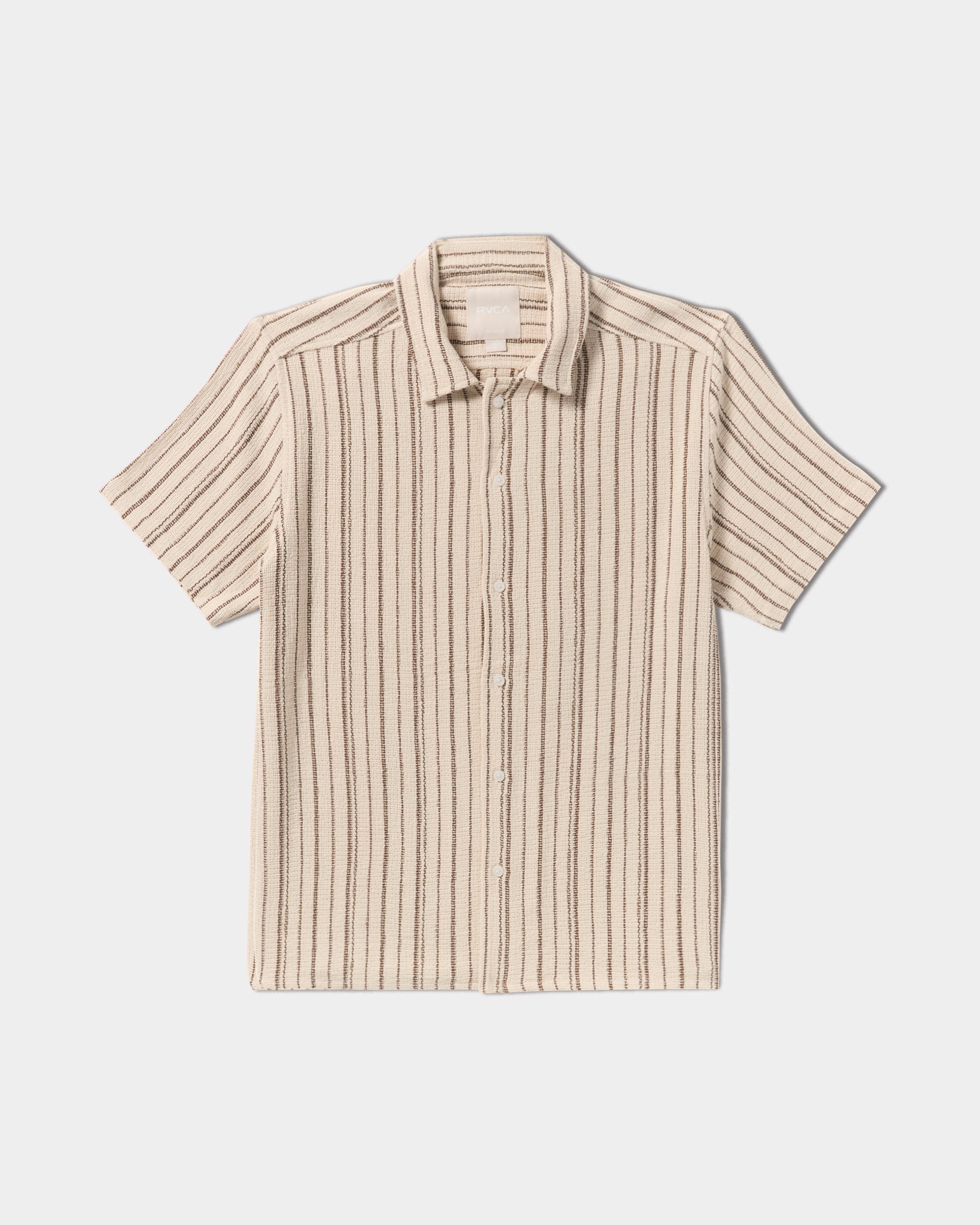 Vacancy Stripe Short Sleeve Shirt - Ceramic