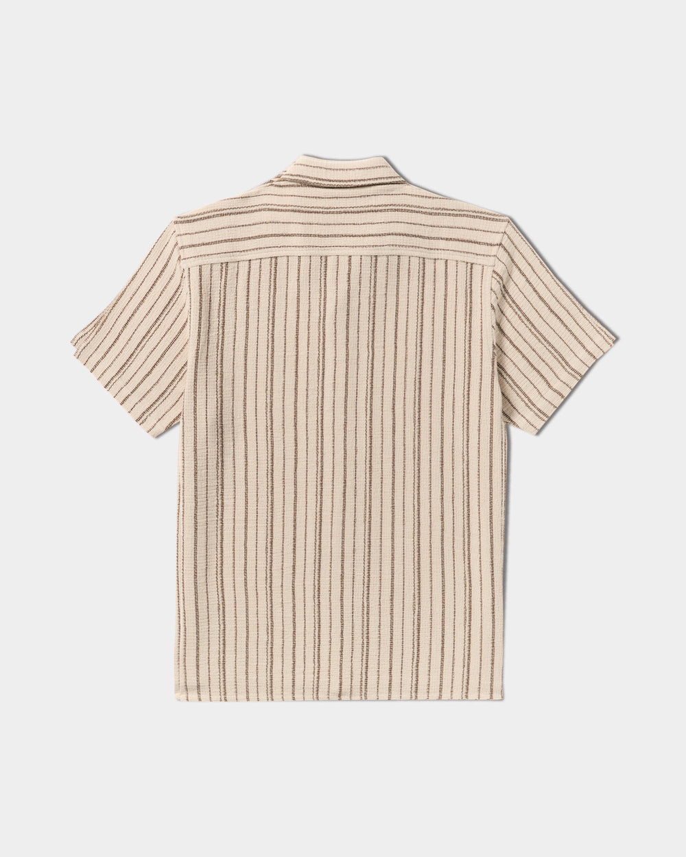 Vacancy Stripe Short Sleeve Shirt - Ceramic