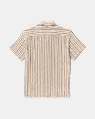 Vacancy Stripe Short Sleeve Shirt - Ceramic