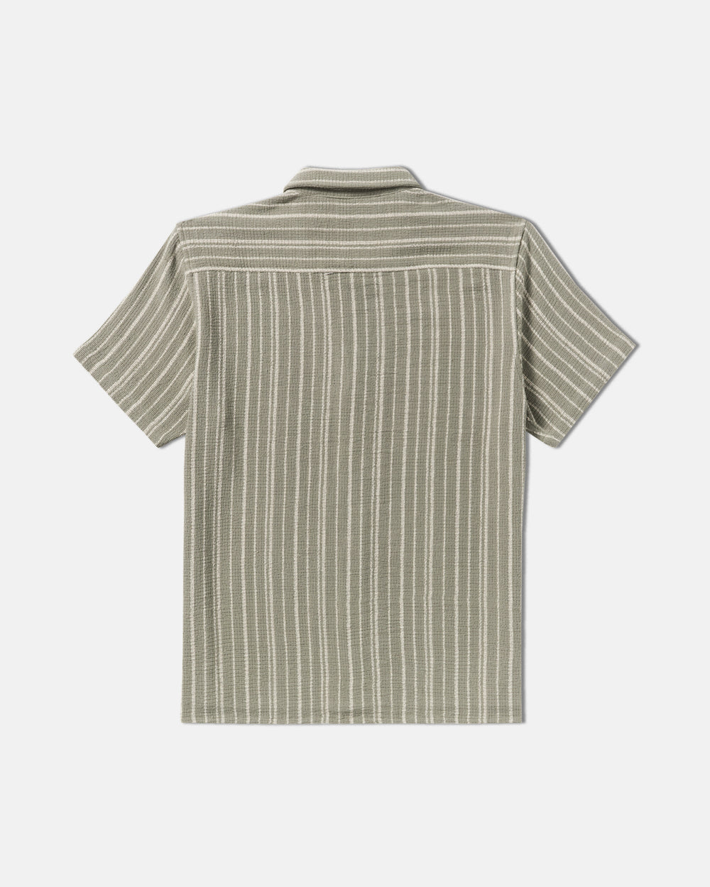 Vacancy Stripe Short Sleeve Shirt - Light Olive