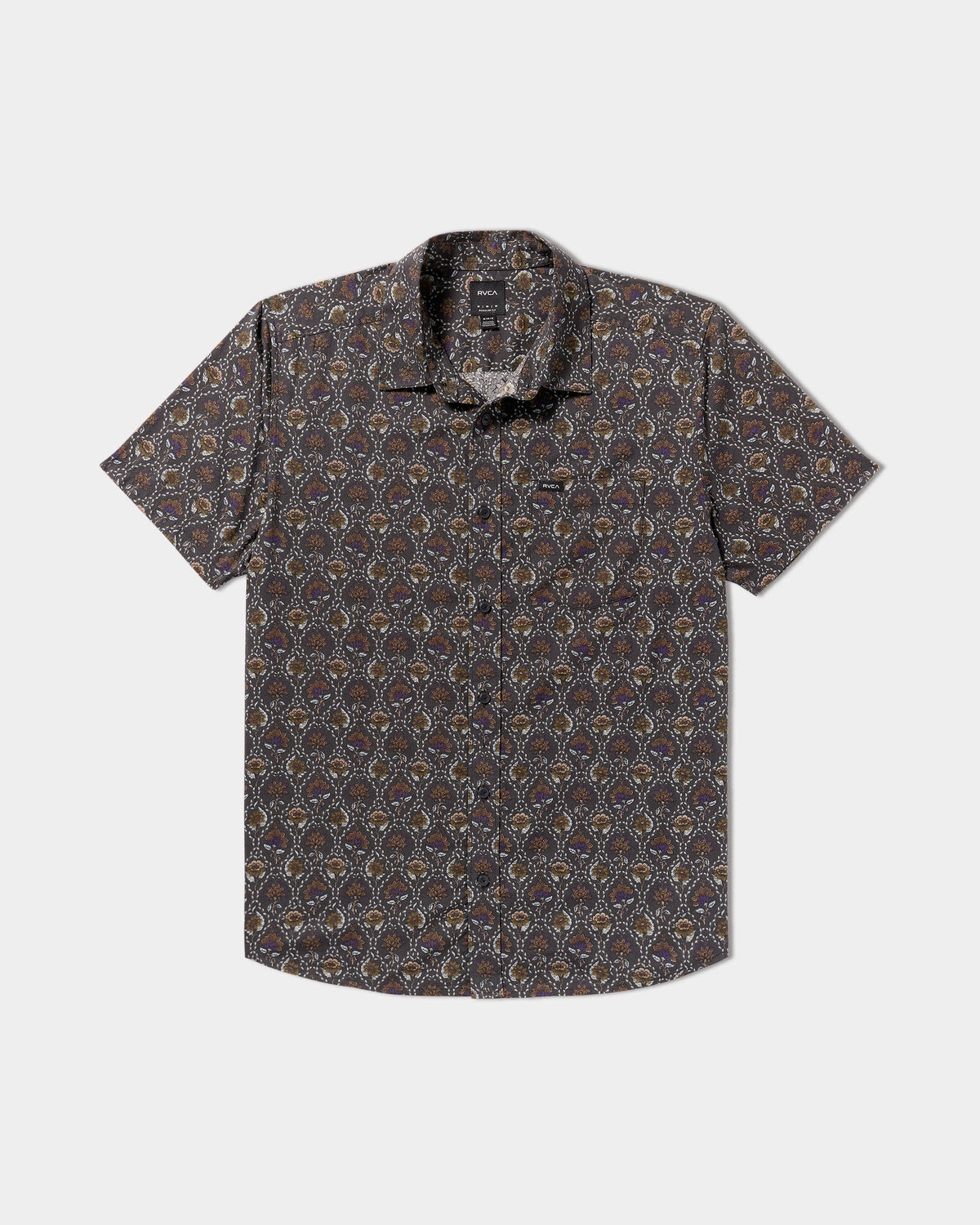 Blossom Quilt Short Sleeve Shirt - RVCA Black