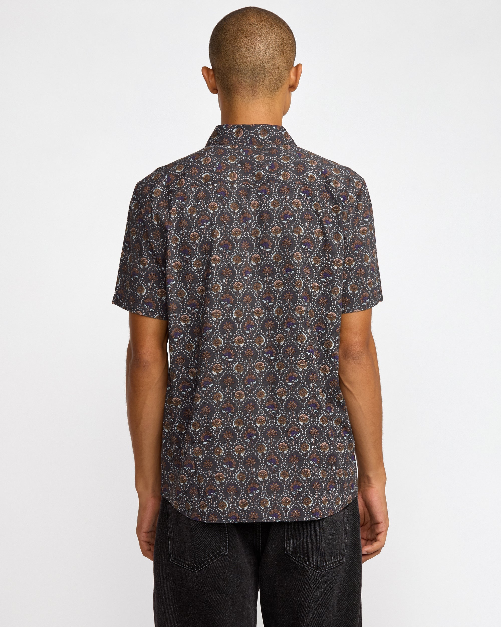 Blossom Quilt Short Sleeve Shirt - RVCA Black