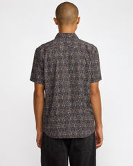 Blossom Quilt Short Sleeve Shirt - RVCA Black