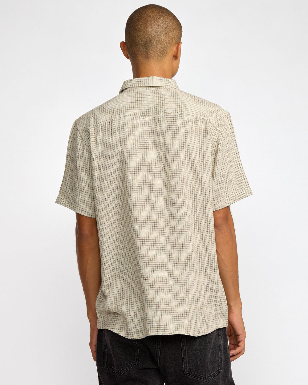 KSL Yarn Dye Short Sleeve Shirt - Silver Bleach