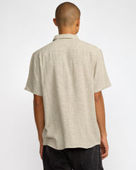 KSL Yarn Dye Short Sleeve Shirt - Silver Bleach
