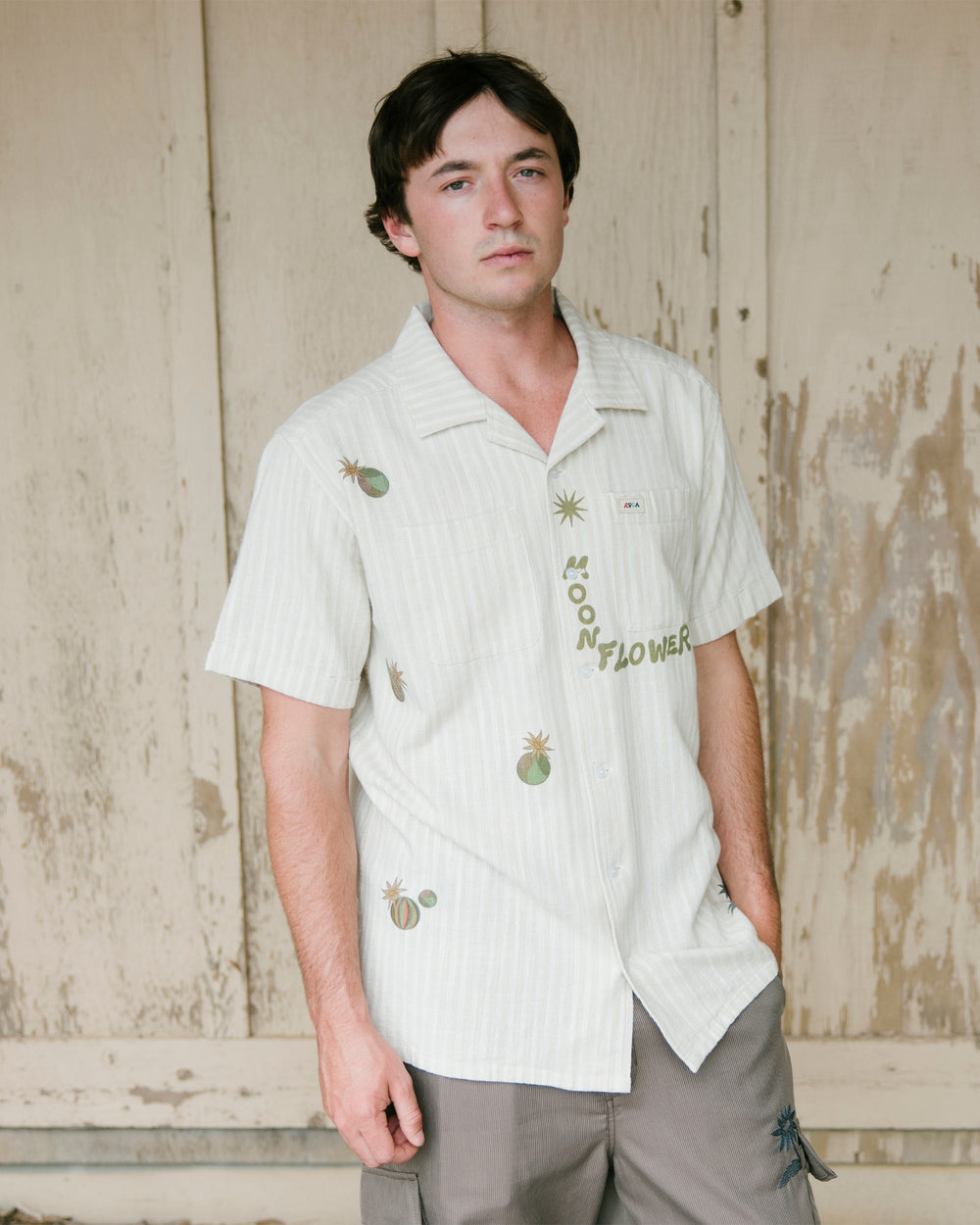 Mel G Moonlight Short Sleeve Shirt - Antique White