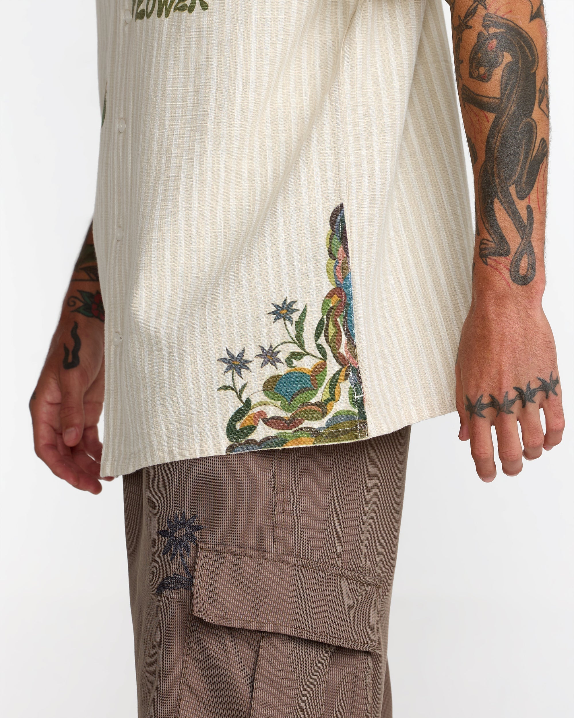 Mel G Moonlight Short Sleeve Shirt - Antique White