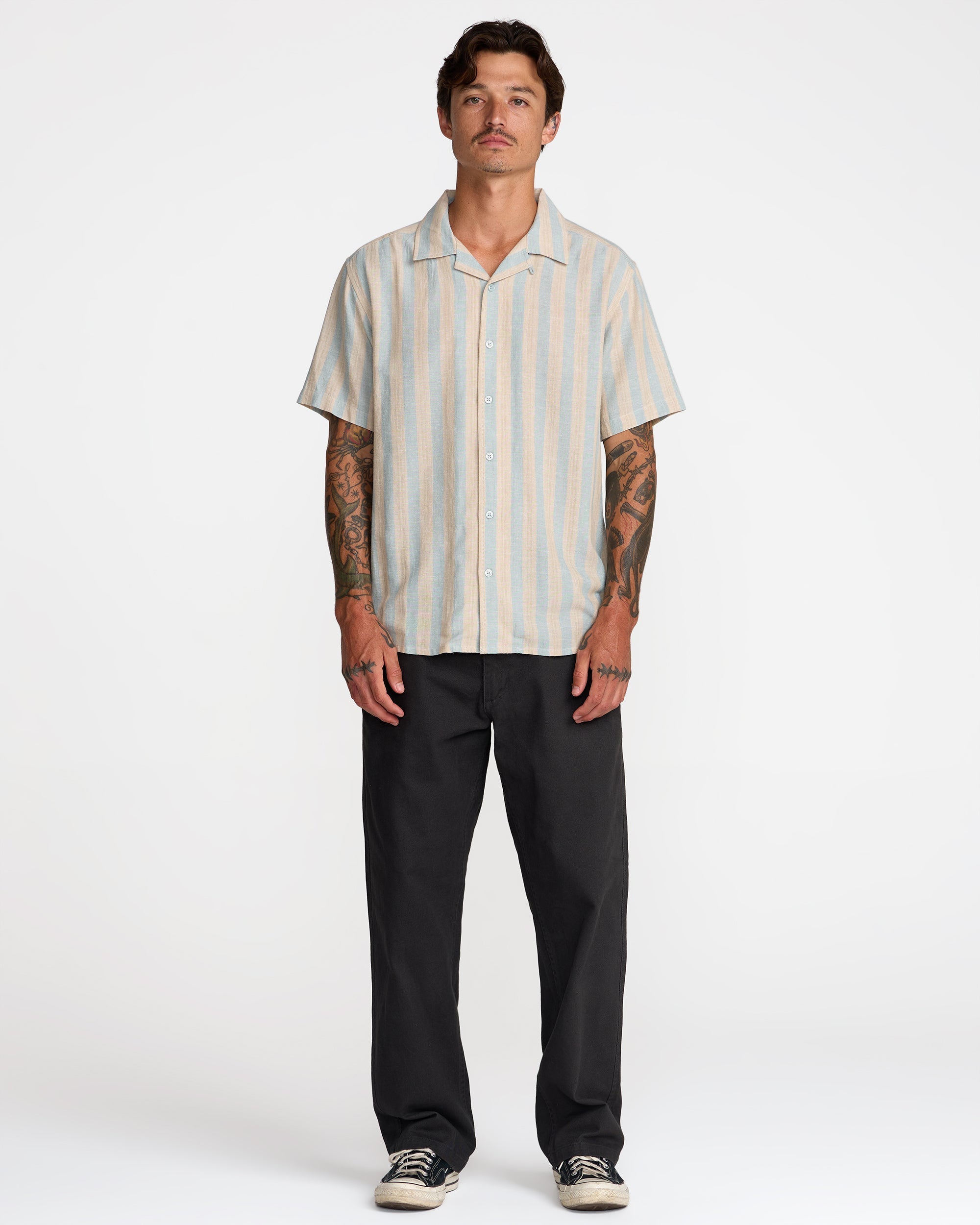 Beat Stripe Shirt - Chambray