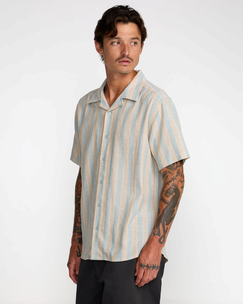 Beat Stripe Shirt - Chambray