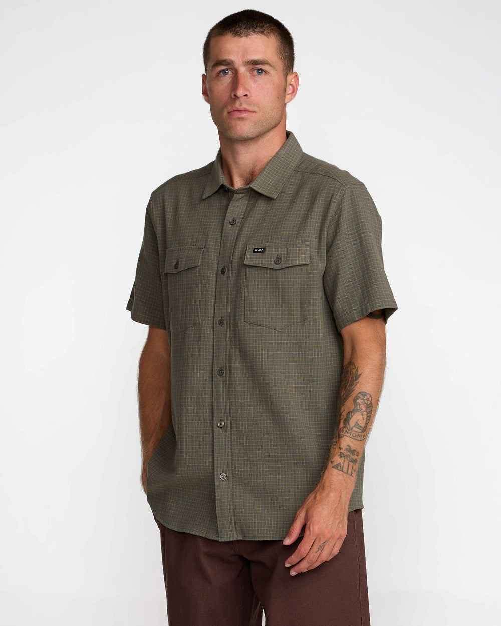 Costa Plaid - Sage Leaf