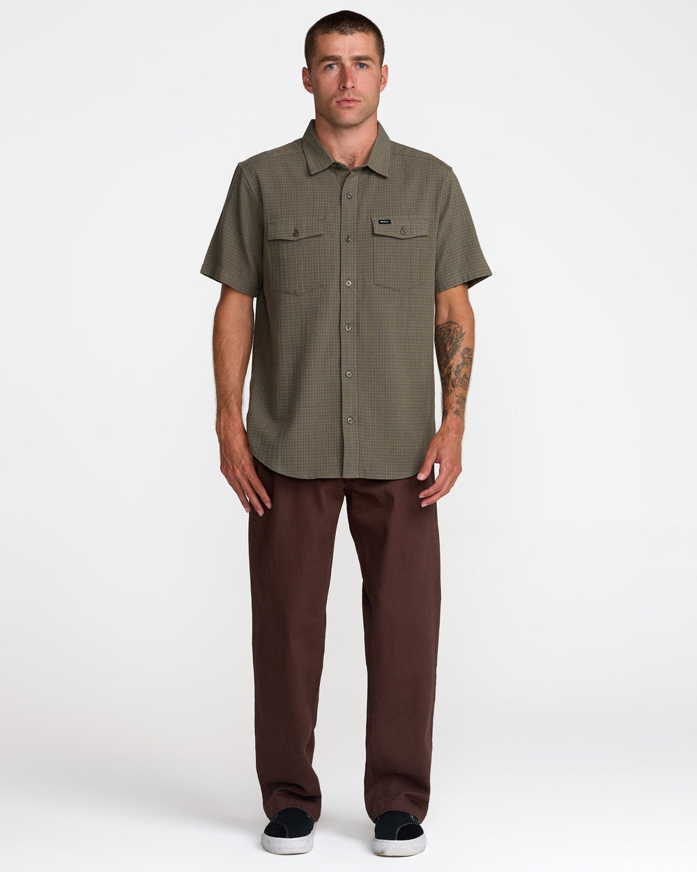 Costa Plaid - Sage Leaf
