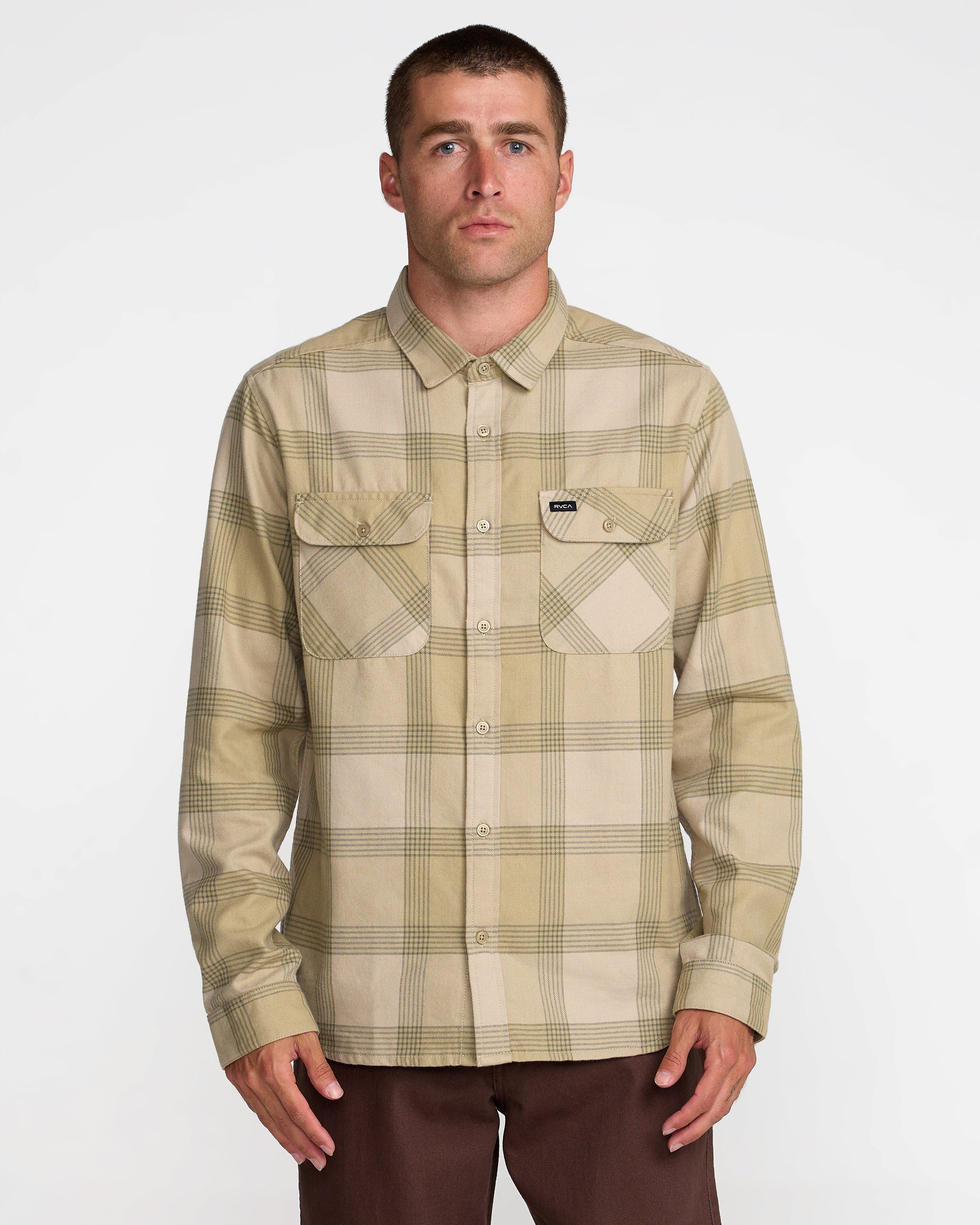 That'll Work Flannel Long Sleeve - Light Khaki