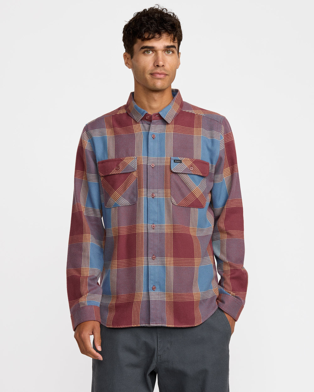 That'll Work Flannel Long Sleeve Shirt - Red Earth