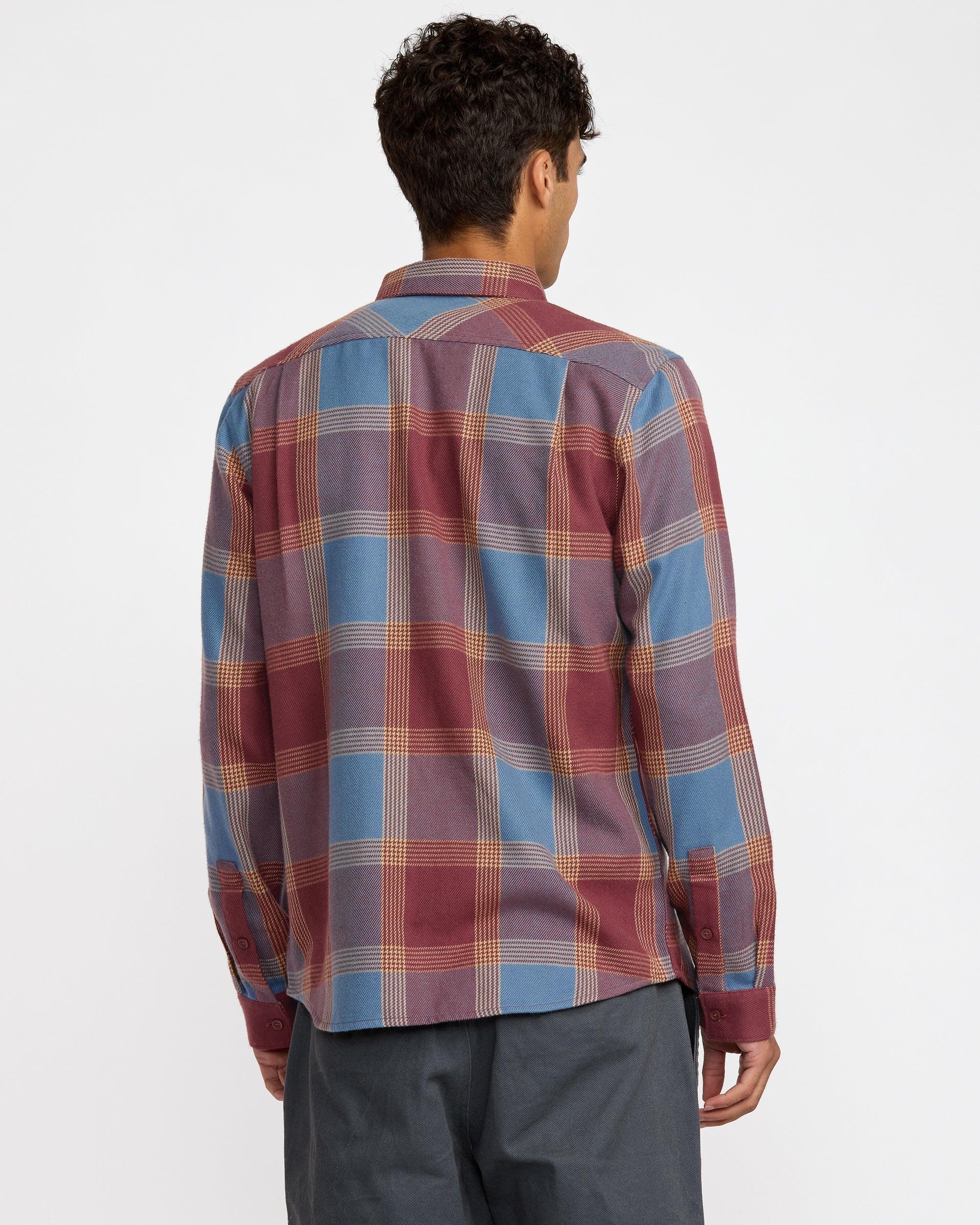 That'll Work Flannel Long Sleeve Shirt - Red Earth