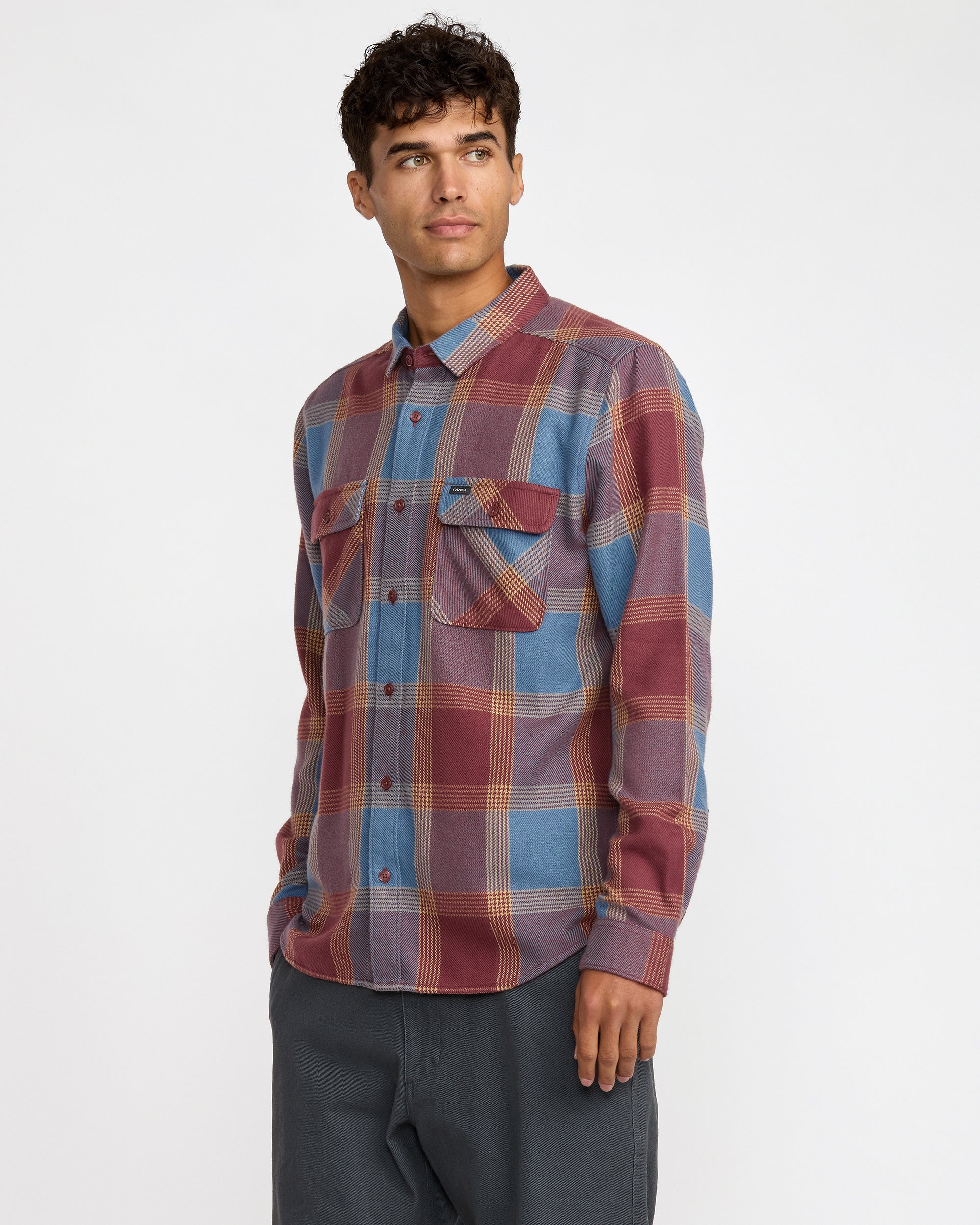 That'll Work Flannel Long Sleeve Shirt - Red Earth